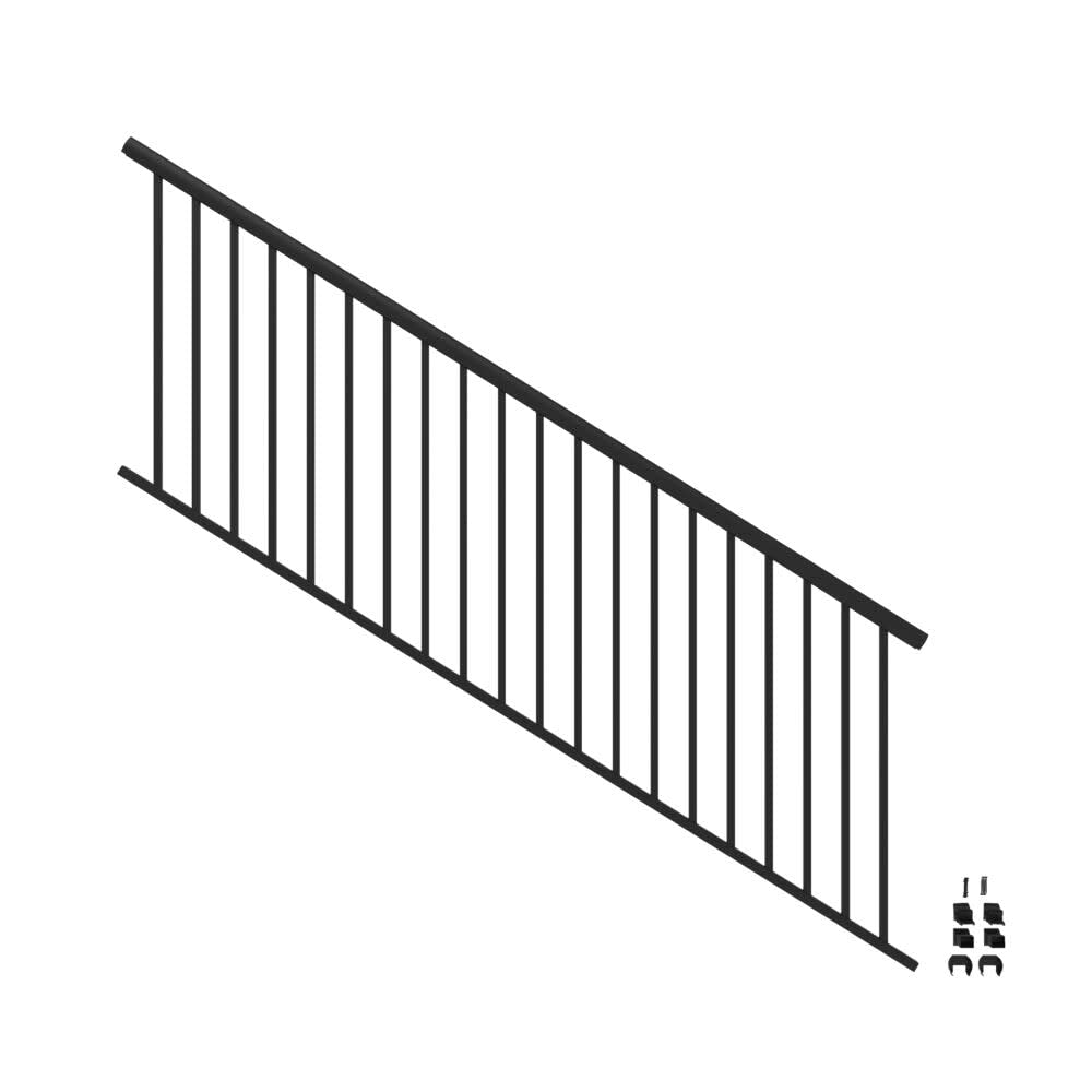 8’ x 36” Matte Black Aluminum Stair Kit J629519