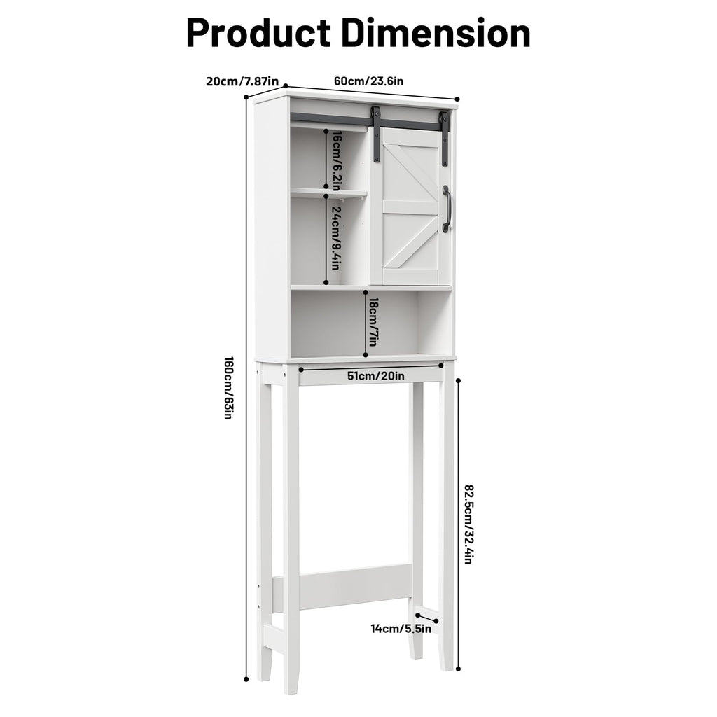 Over The Toilet Storage Cabinet, White M792755