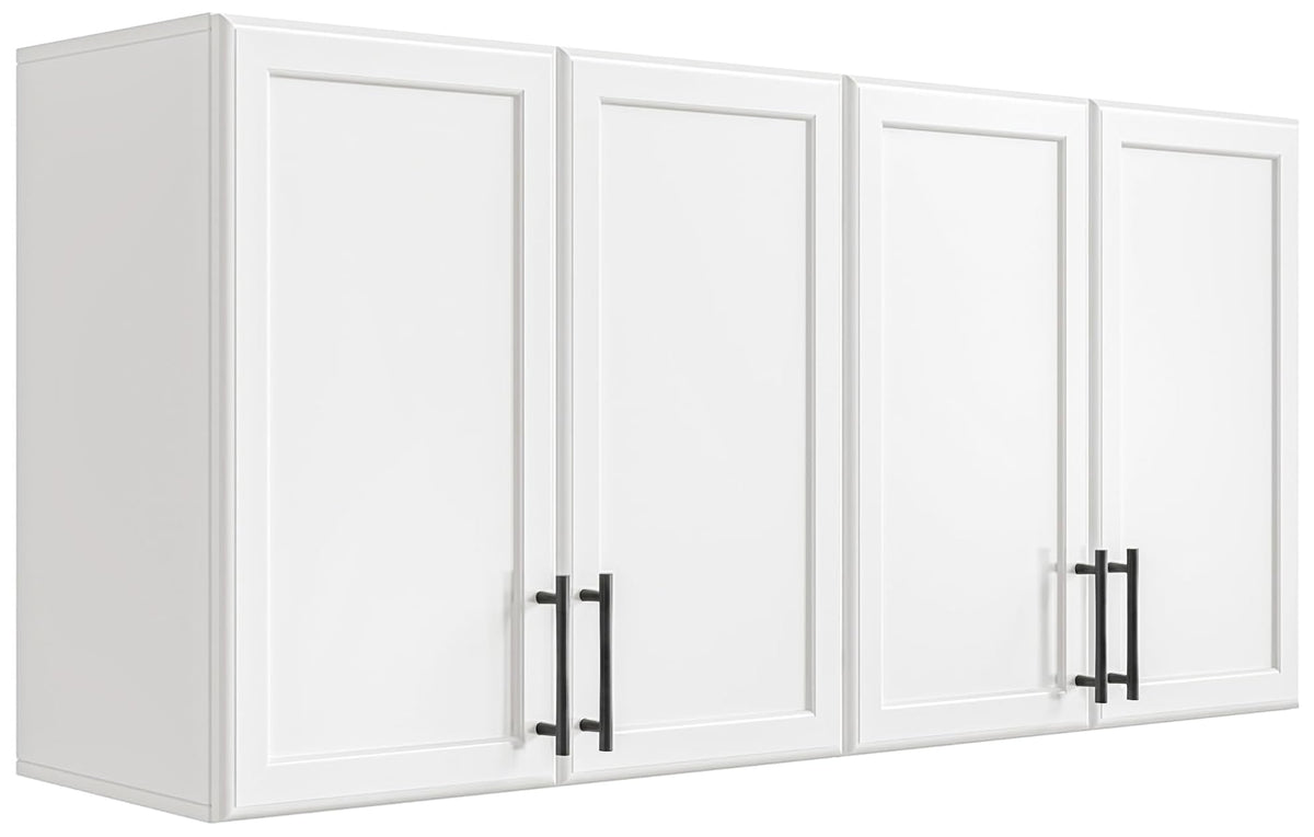 47.2" W Off White Wall Mounted Cabinet with Adjustable Shelf G368