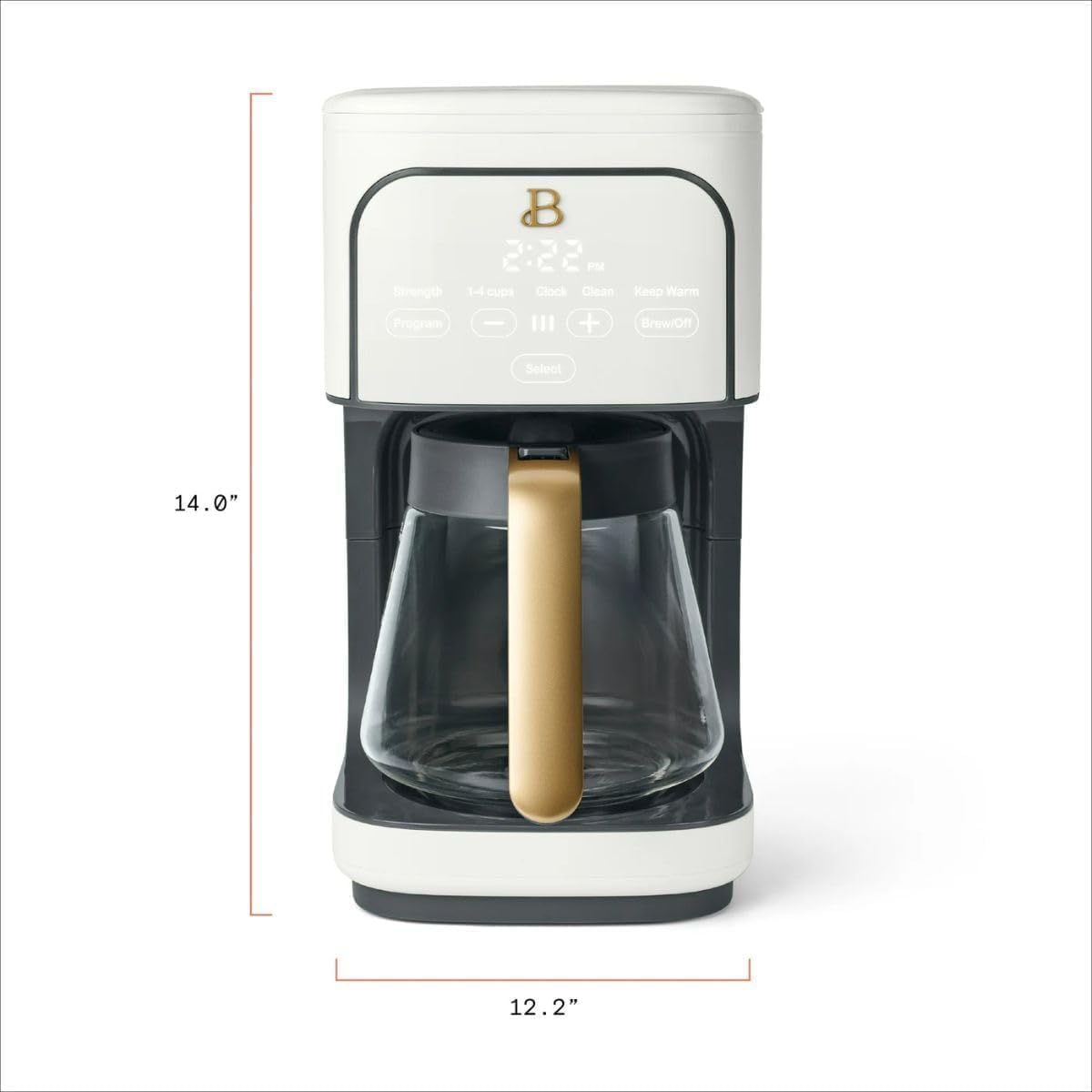 12-Cup Programmable Coffee Maker with Glass Carafe V5039