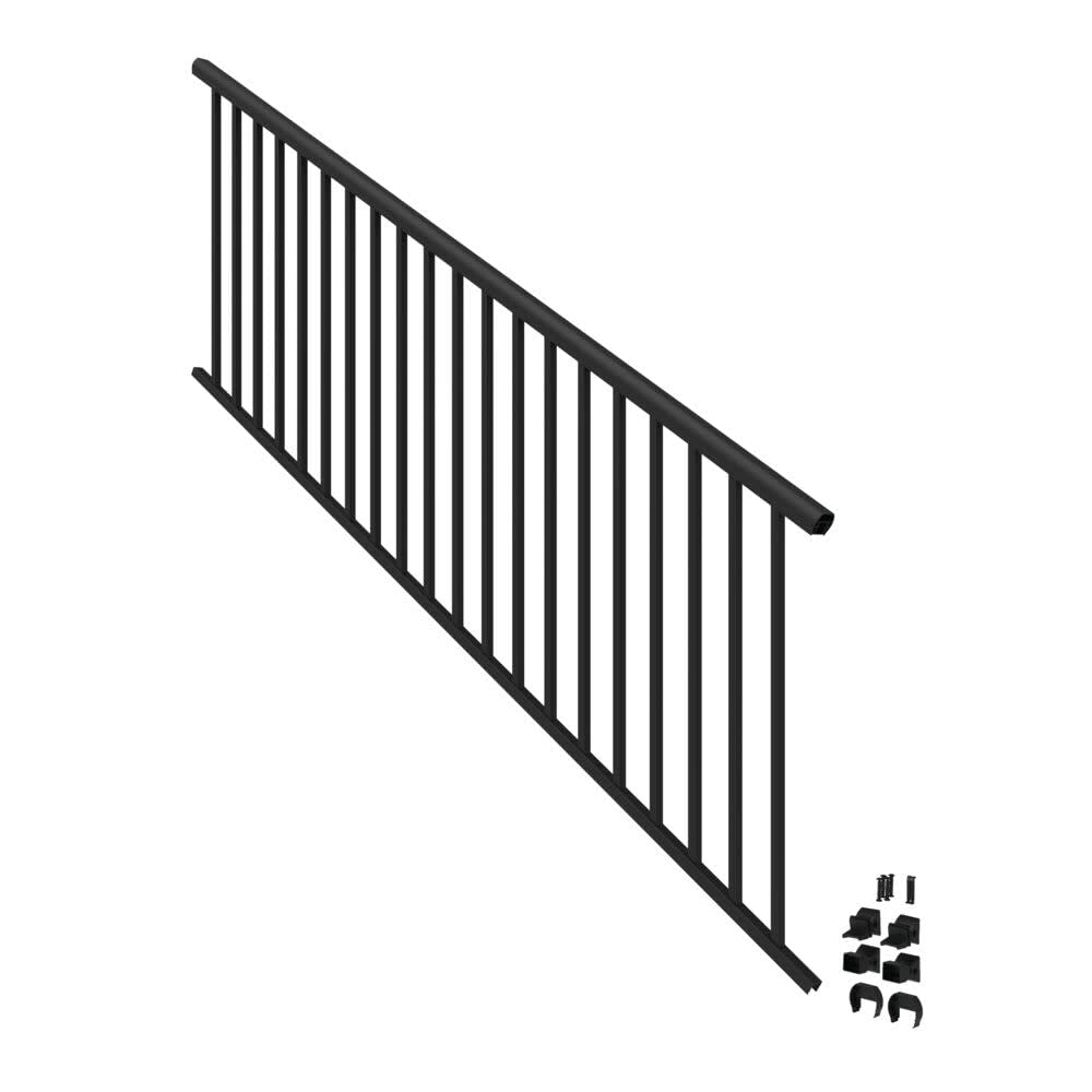 8’ x 36” Matte Black Aluminum Stair Kit J629519