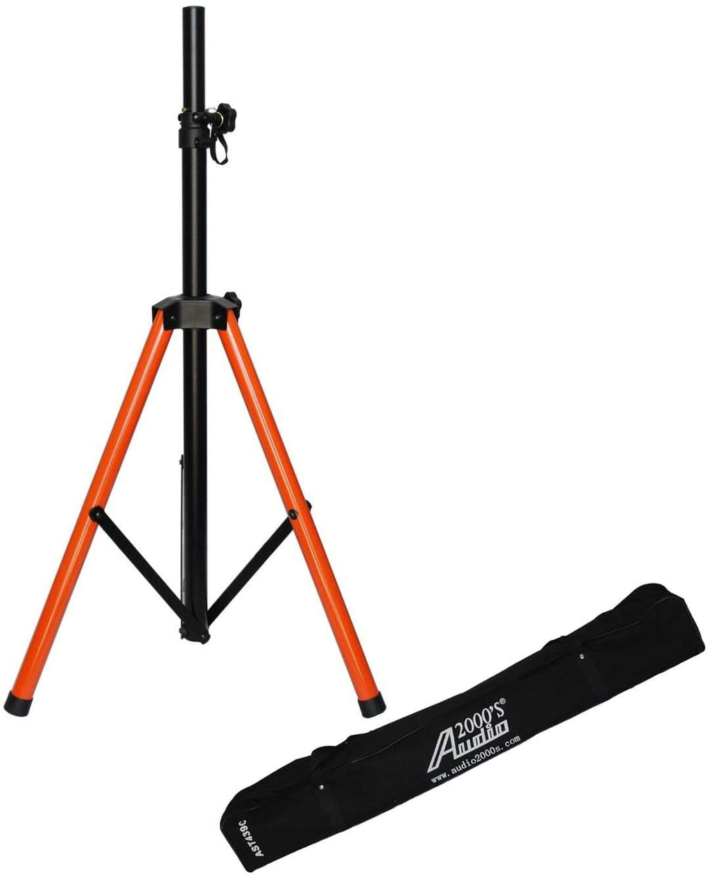 Tripod PA Speaker Stands with Orange Base and 2 Canvas Carrying Bags C656