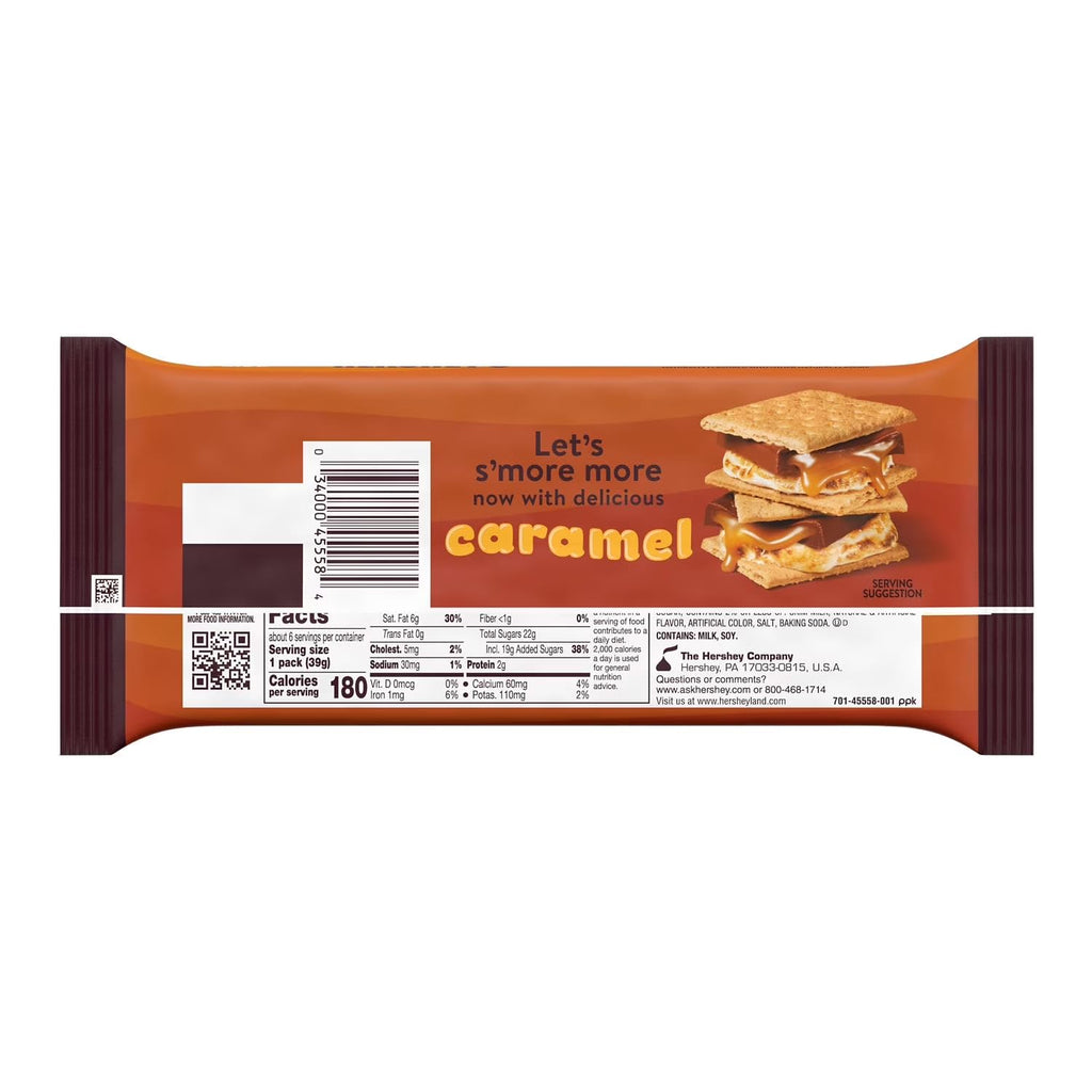 Milk Chocolate with Caramel Candy Bars, 1.4 oz, 6 pack B551346