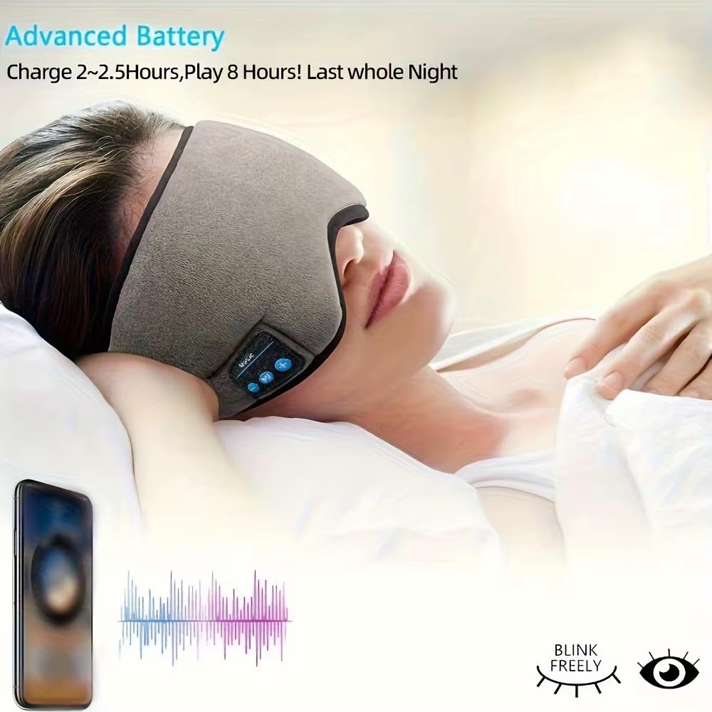 Bluetooth Sleep Mask with Built-in Headphones Q865516