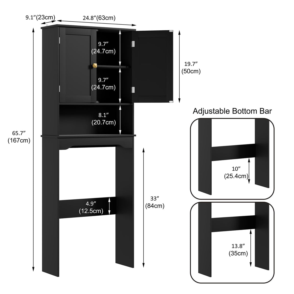 Over The Toilet Storage Cabinet G427