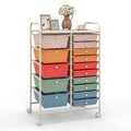 15 Drawer Rolling Storage Cart with Wheels F16585
