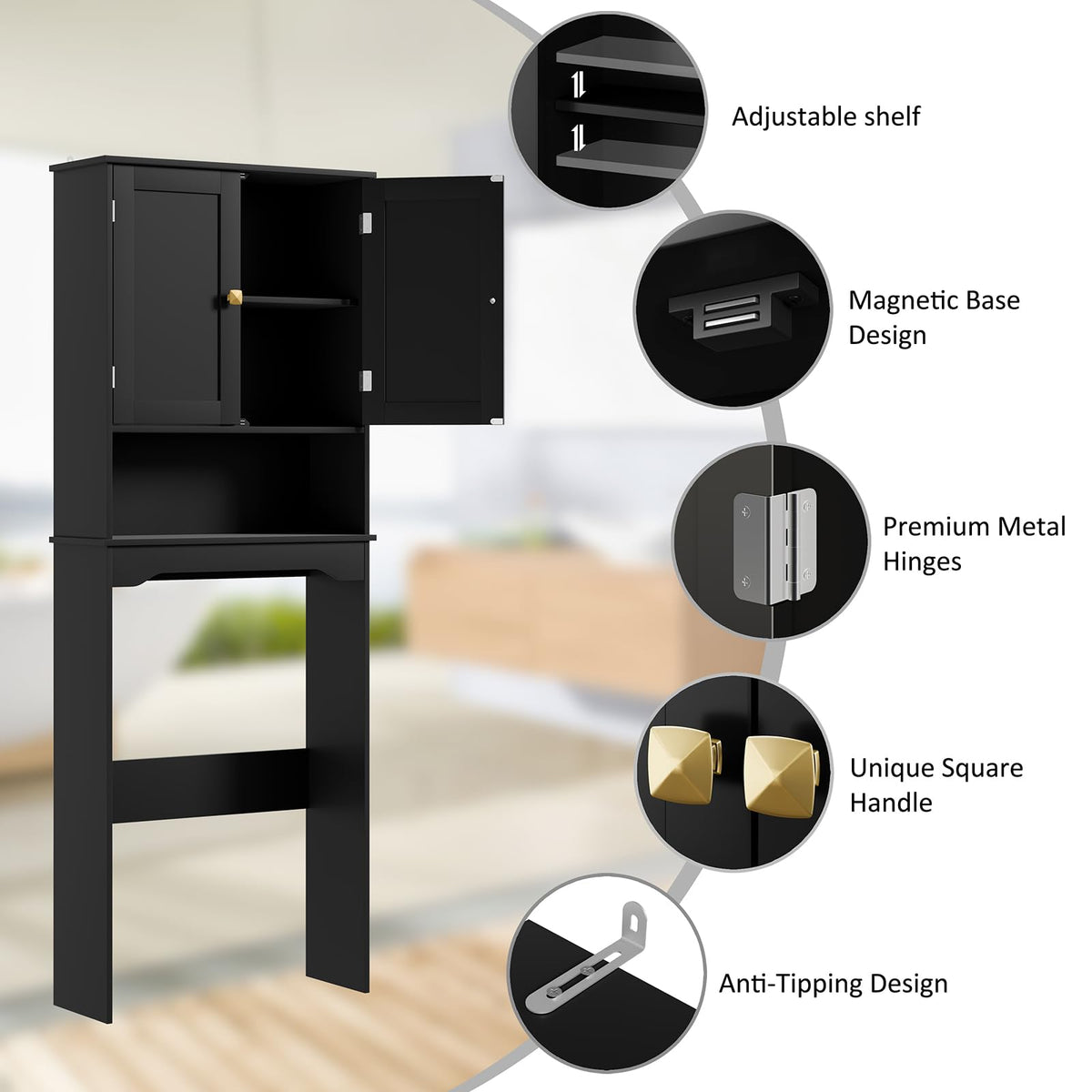 Over The Toilet Storage Cabinet G427