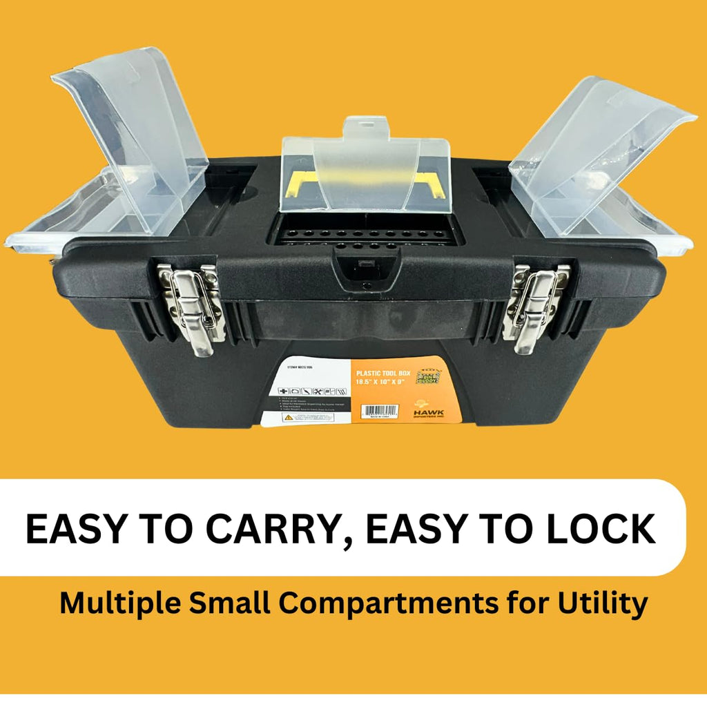 Plastic Tool Box with Metal Latches L35280