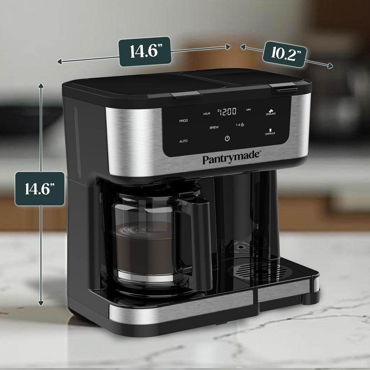 Black Dual Brew 12-Cup Coffee Maker M147
