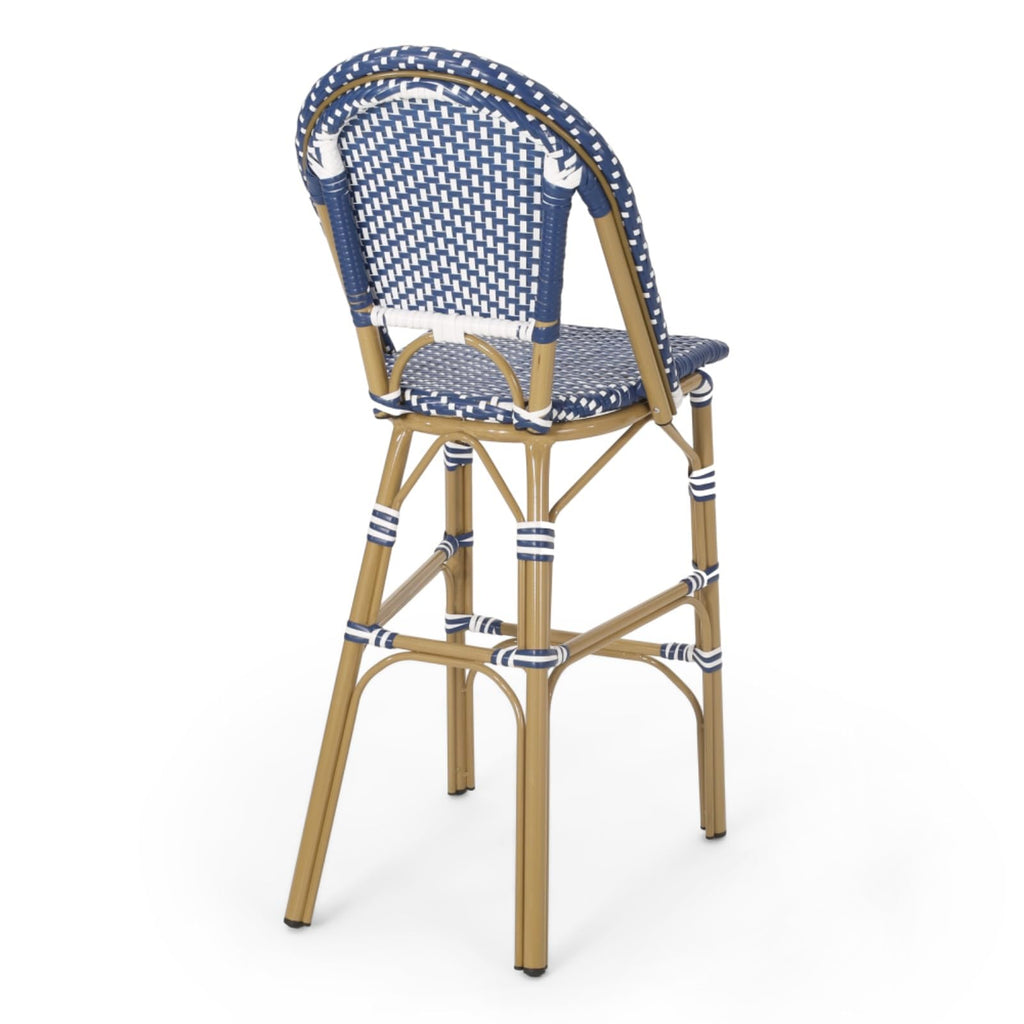 Set of 2 PE Rattan Weave Bar Stools E285838