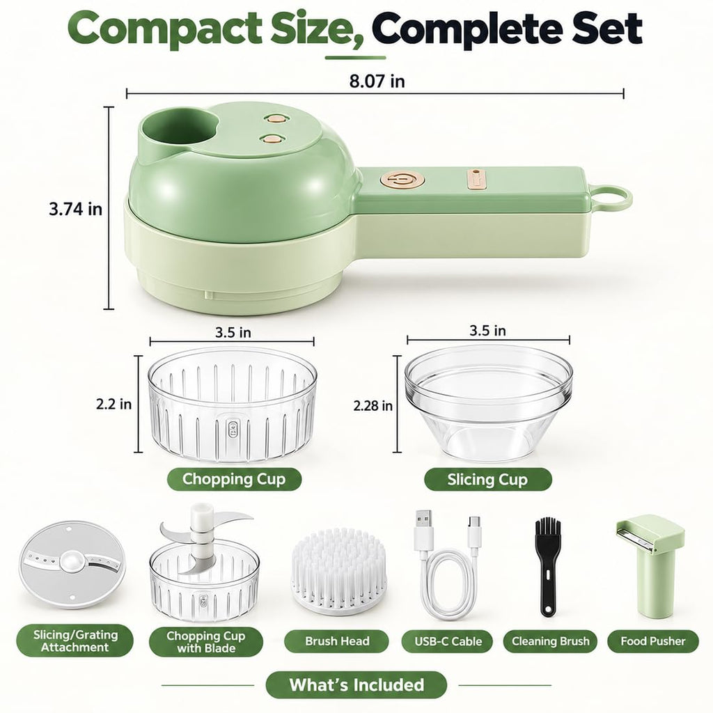 4 in 1 Wireless Electric Vegetable Chopper J181