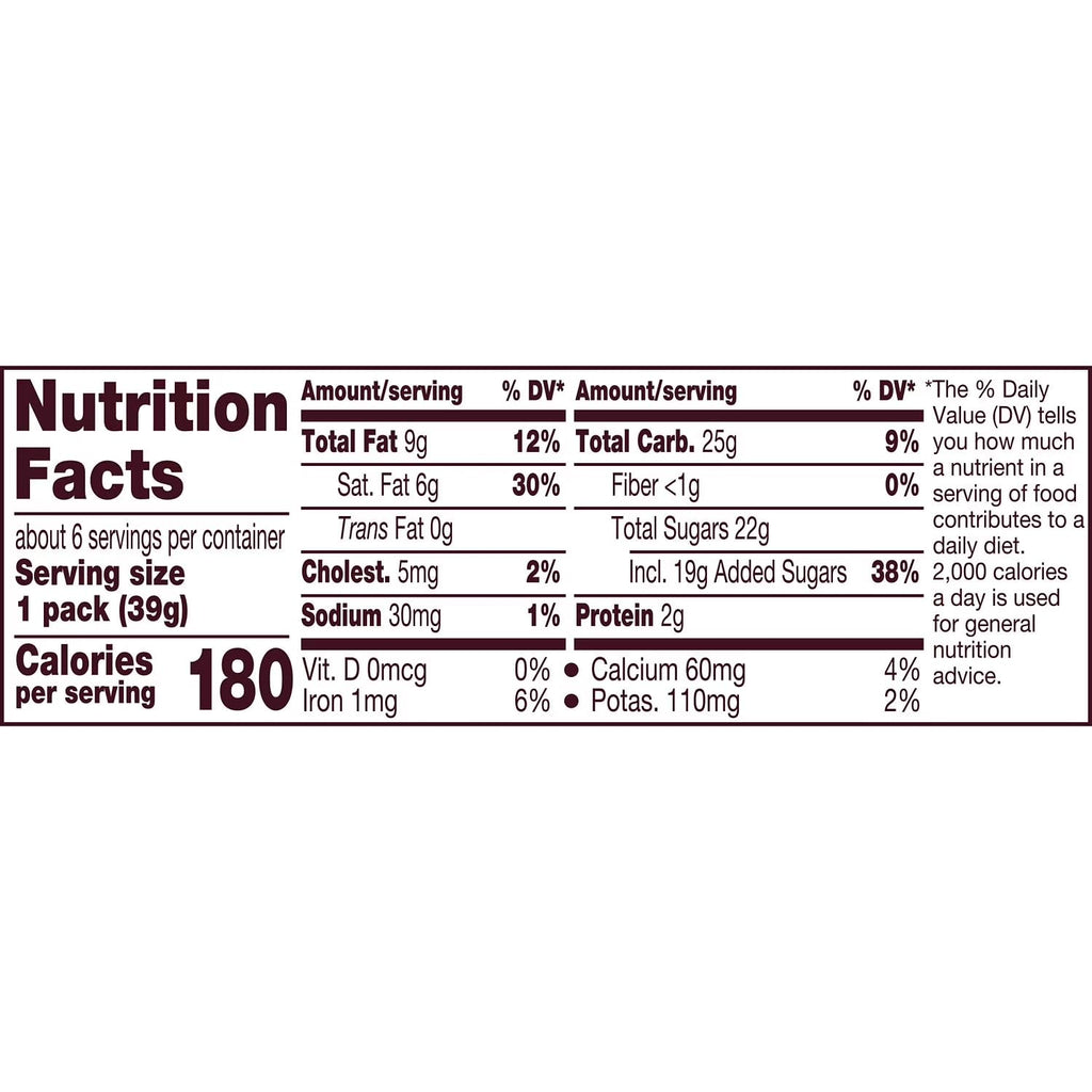 Milk Chocolate with Caramel Candy Bars, 1.4 oz, 6 pack B551346