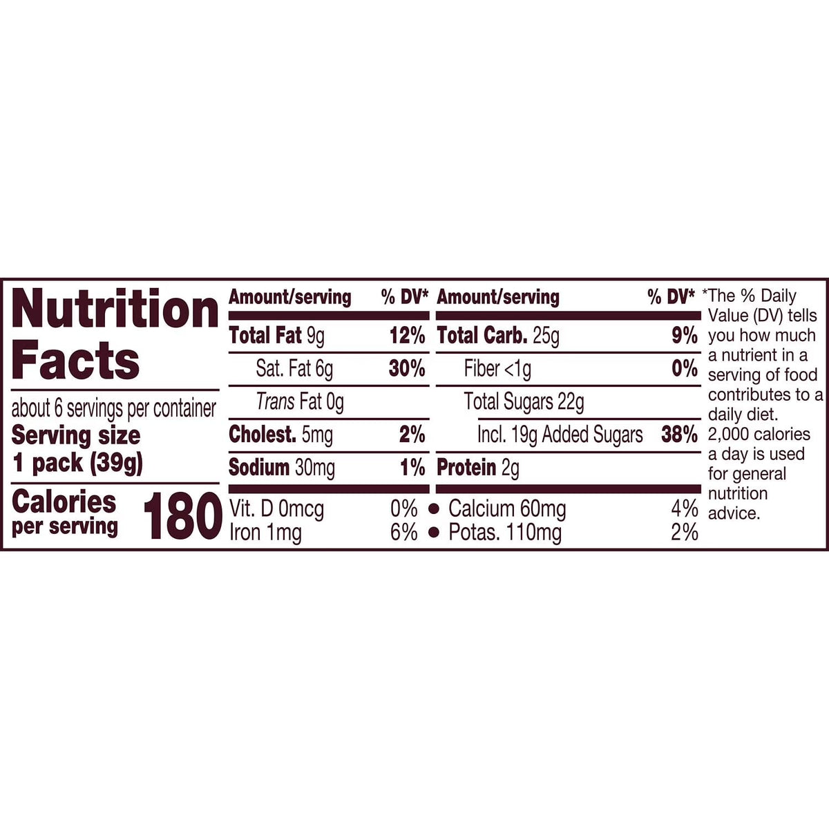 Milk Chocolate with Caramel Candy Bars, 1.4 oz, 6 pack B551346