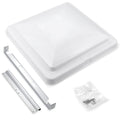 14" White Plastic Square RV Roof Vent Cover P698506