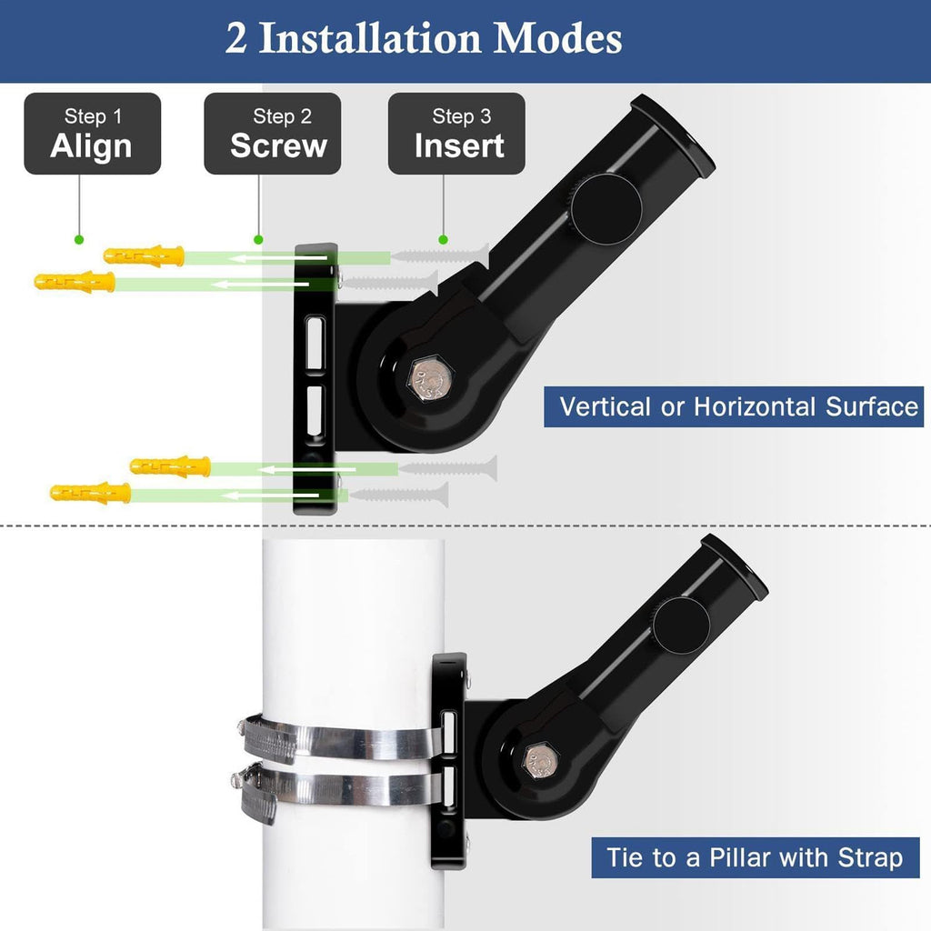 Flag Pole Holder Aluminum Alloy Bracket C591807