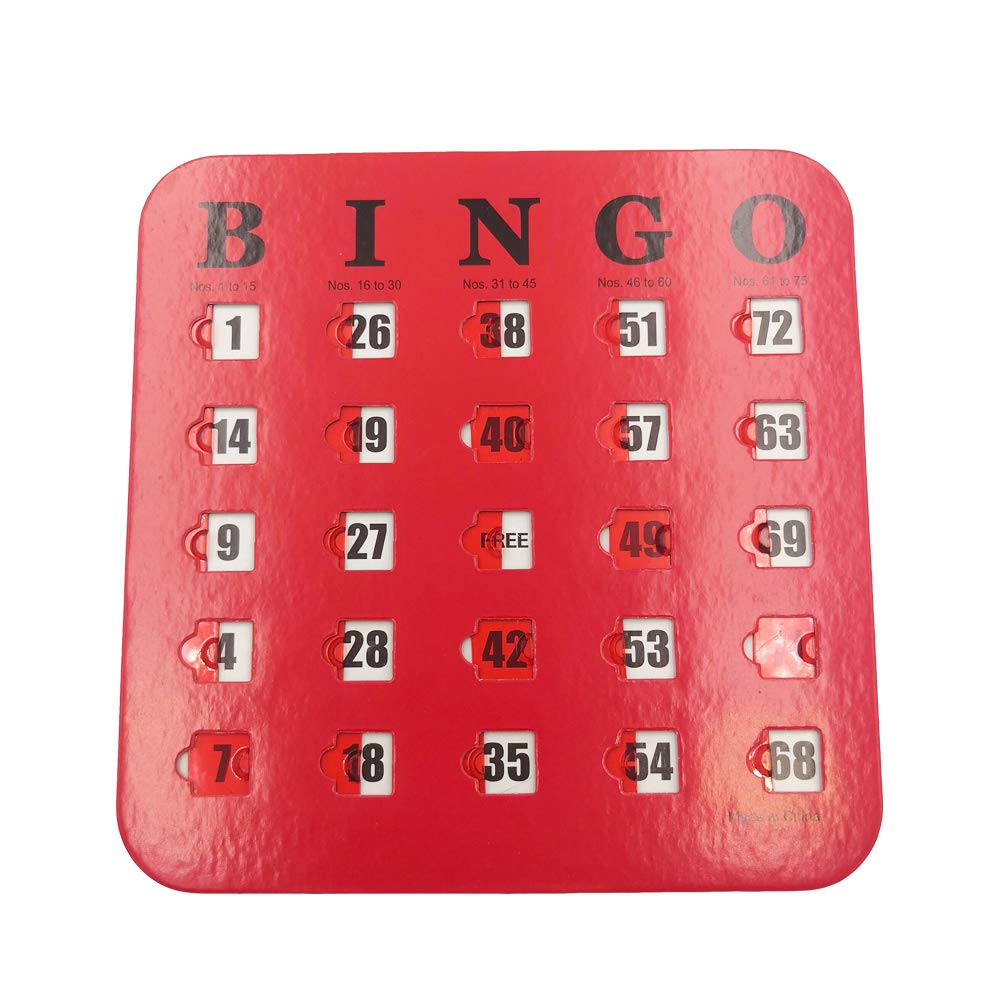 5 Pack Multi Color Extra Thick Stitched Bingo Cards C25166