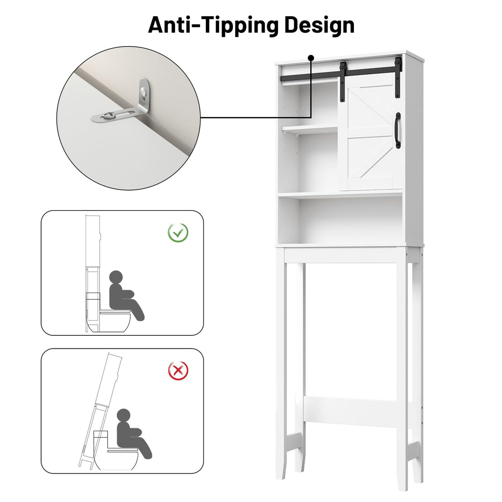 Over The Toilet Storage Cabinet, White M792755