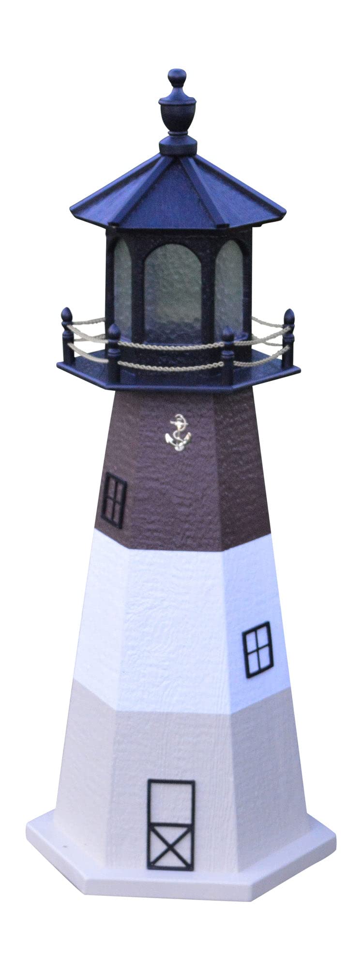 Oak Outdoor Lighthouse with Solar LED Light U8426