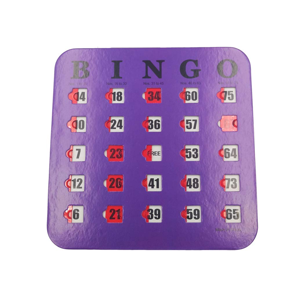 5 Pack Multi Color Extra Thick Stitched Bingo Cards C25166