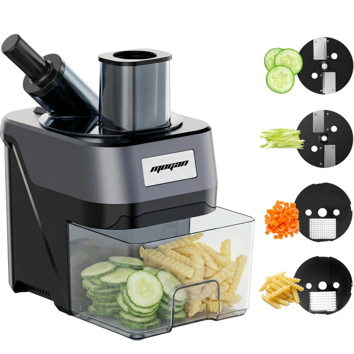 4 in 1 Electric Vegetable Cutter Dicer Slicer A9590