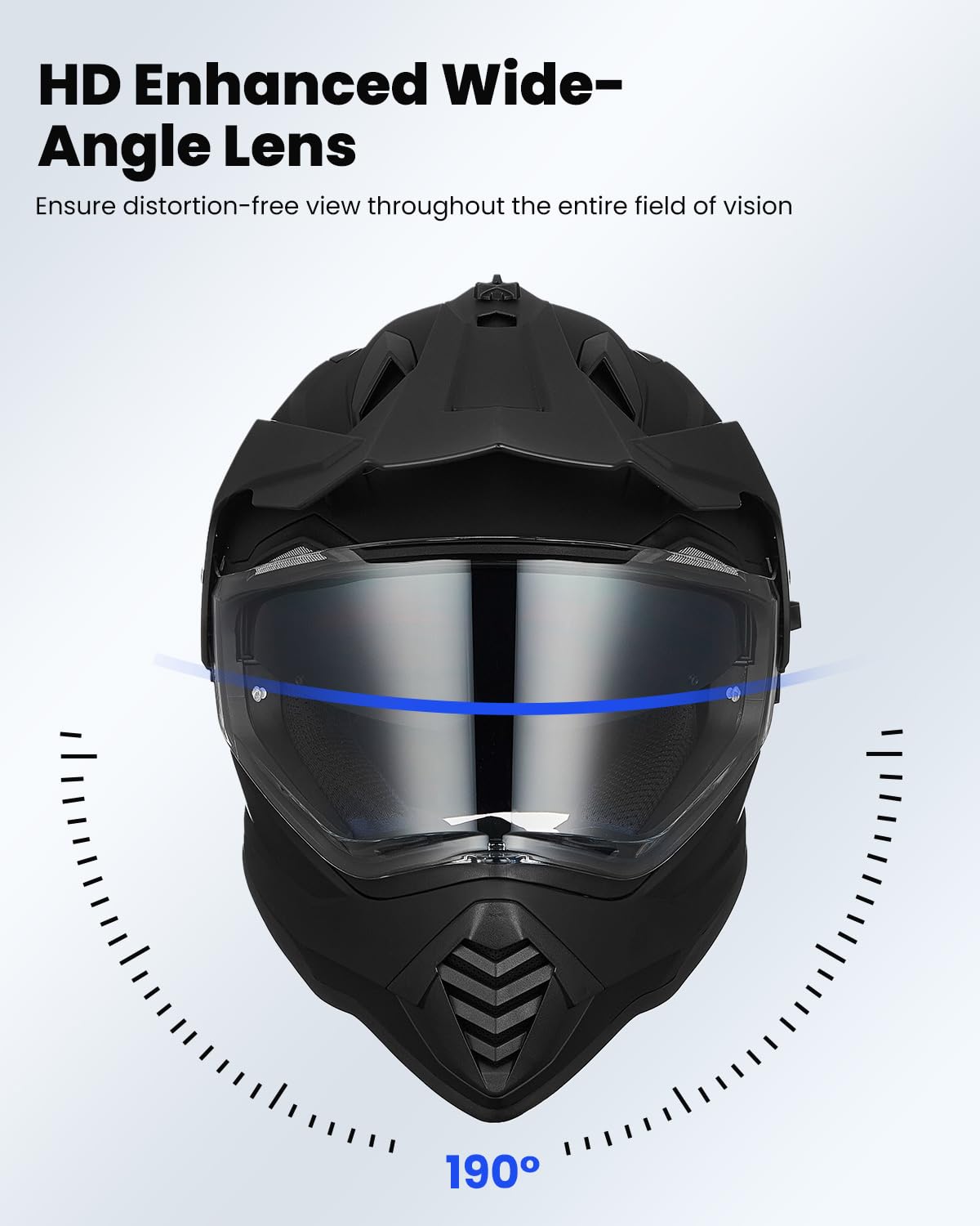 Dual Sport Adventure Motorcycle Helmet with Pinlock Visor H40570