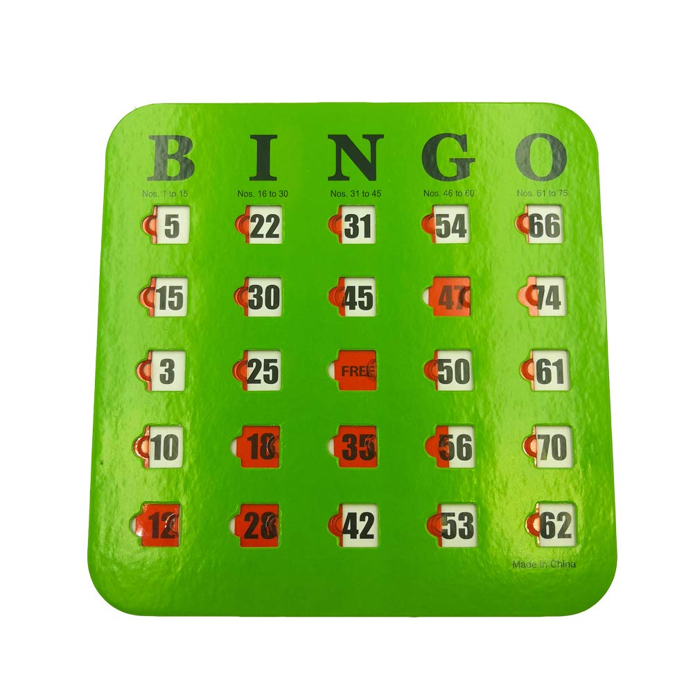 5 Pack Multi Color Extra Thick Stitched Bingo Cards C25166
