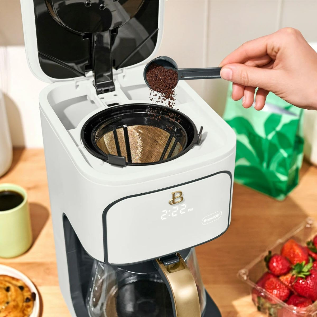 12-Cup Programmable Coffee Maker with Glass Carafe V5039