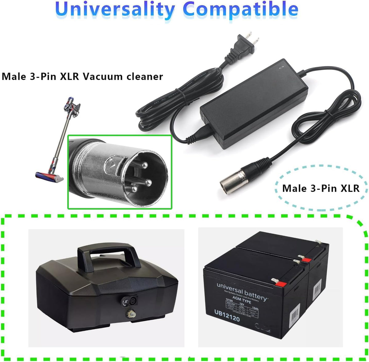 29.4V 2A 3 Pin XLR Charger X685