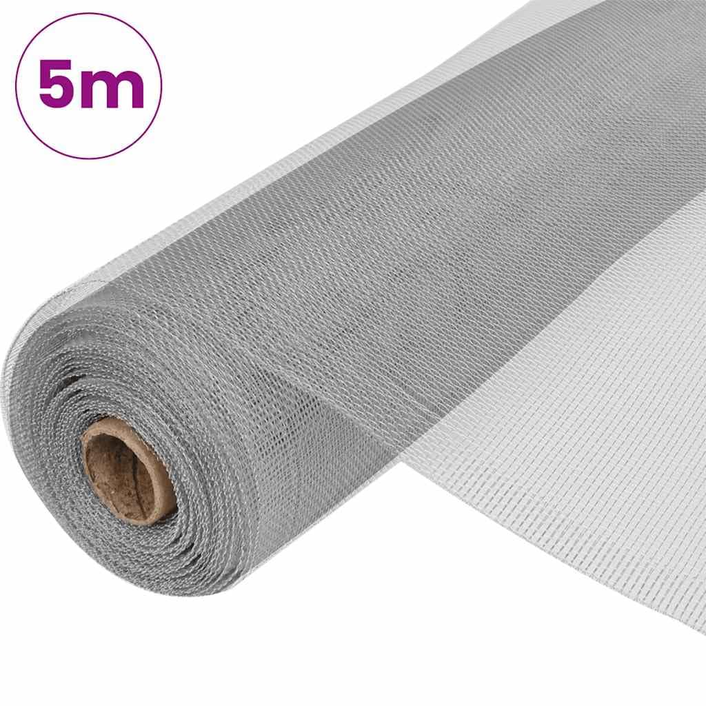 Aluminum Mesh Screen 39.4x196.9 Inches Silver H4927