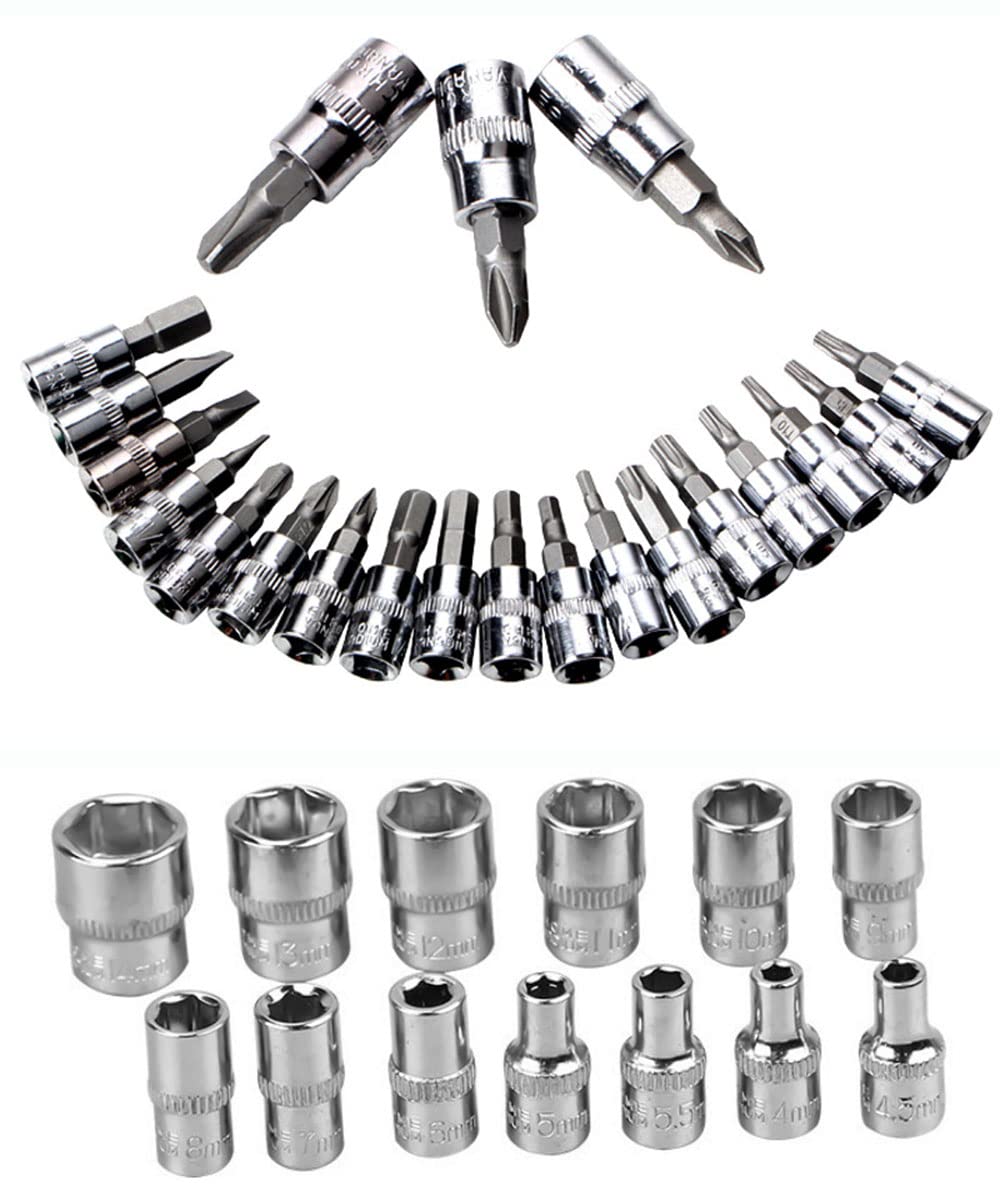 1/4 in. Drive Ratchet Socket Wrench Set Q170904