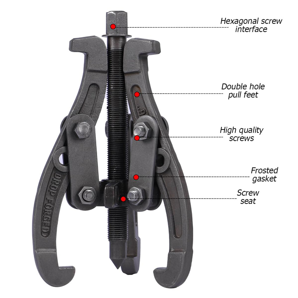 6 Inch 3-Jaw Bearing Puller with Reversible Jaws G722