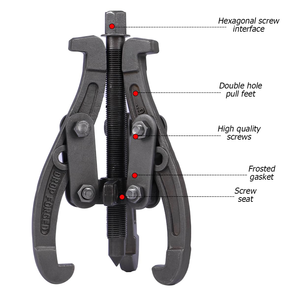6 Inch 3-Jaw Bearing Puller with Reversible Jaws G722