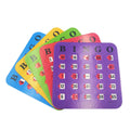 5 Pack Multi Color Extra Thick Stitched Bingo Cards C25166