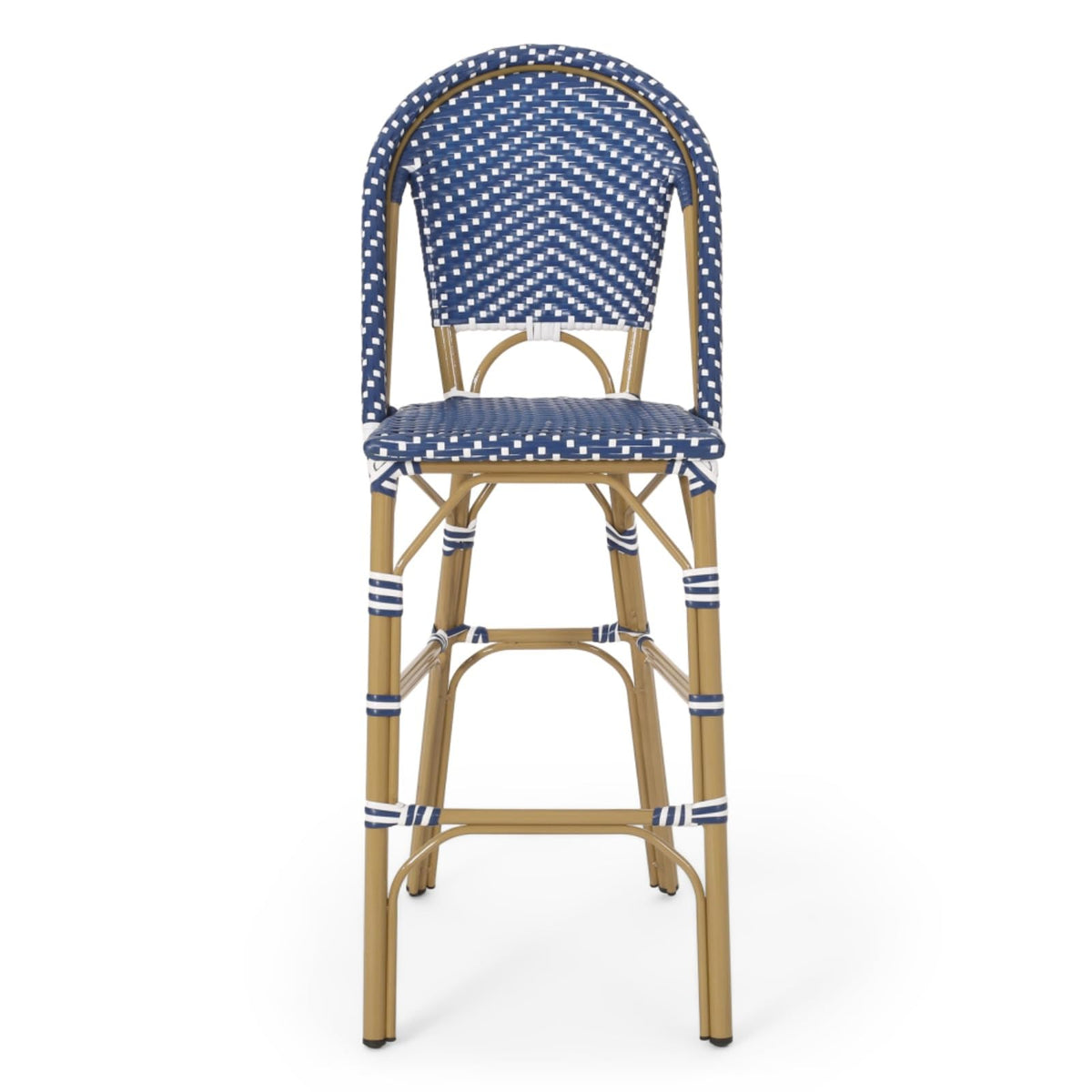 Set of 2 PE Rattan Weave Bar Stools E285838