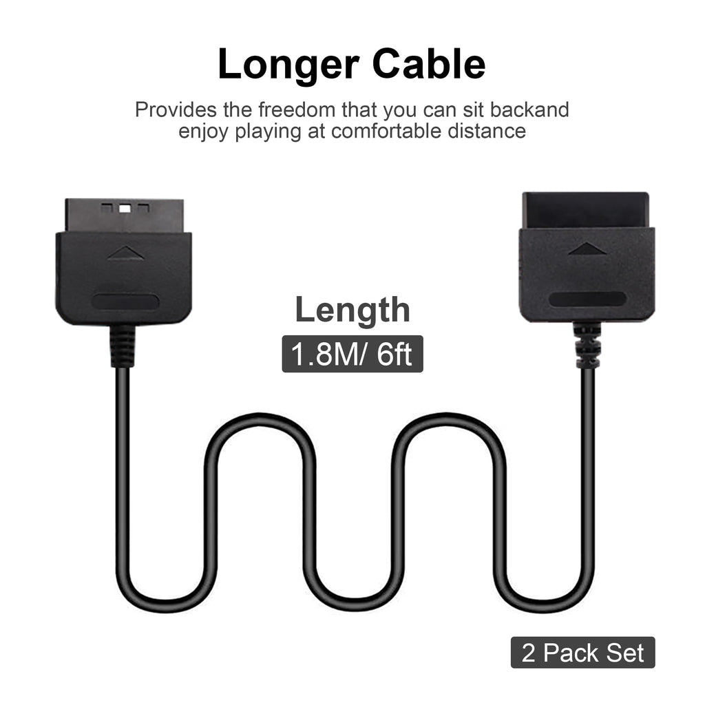 PS2 Controller Extension Cable 2-Pack 1.8M/6FT M47365