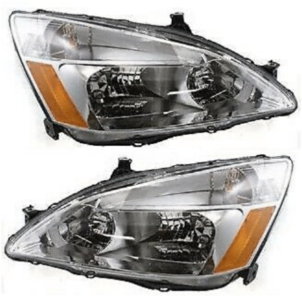 Headlight Set Left Right Clear Lens C7043