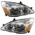 Headlight Set Left Right Clear Lens C7043