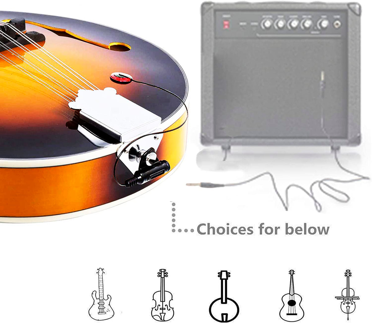 Wood A Style Mandolin Instrument Kit with Bag V6885