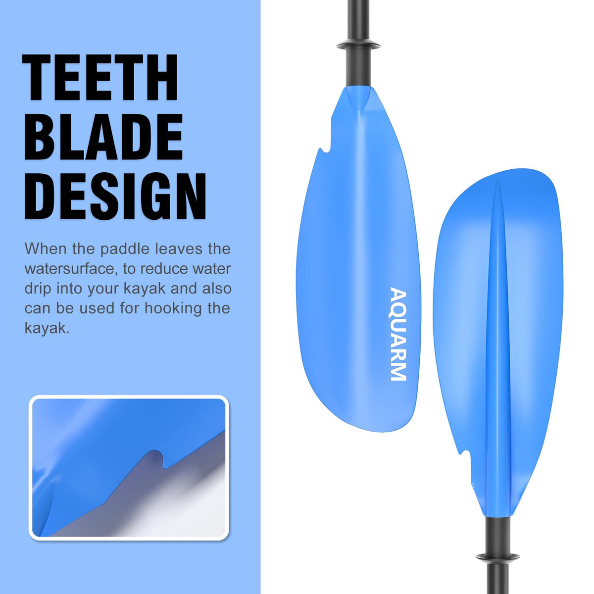 Adjustable Lightweight Kayak Paddle 231cm P8068