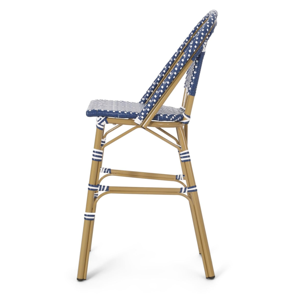 Set of 2 PE Rattan Weave Bar Stools E285838