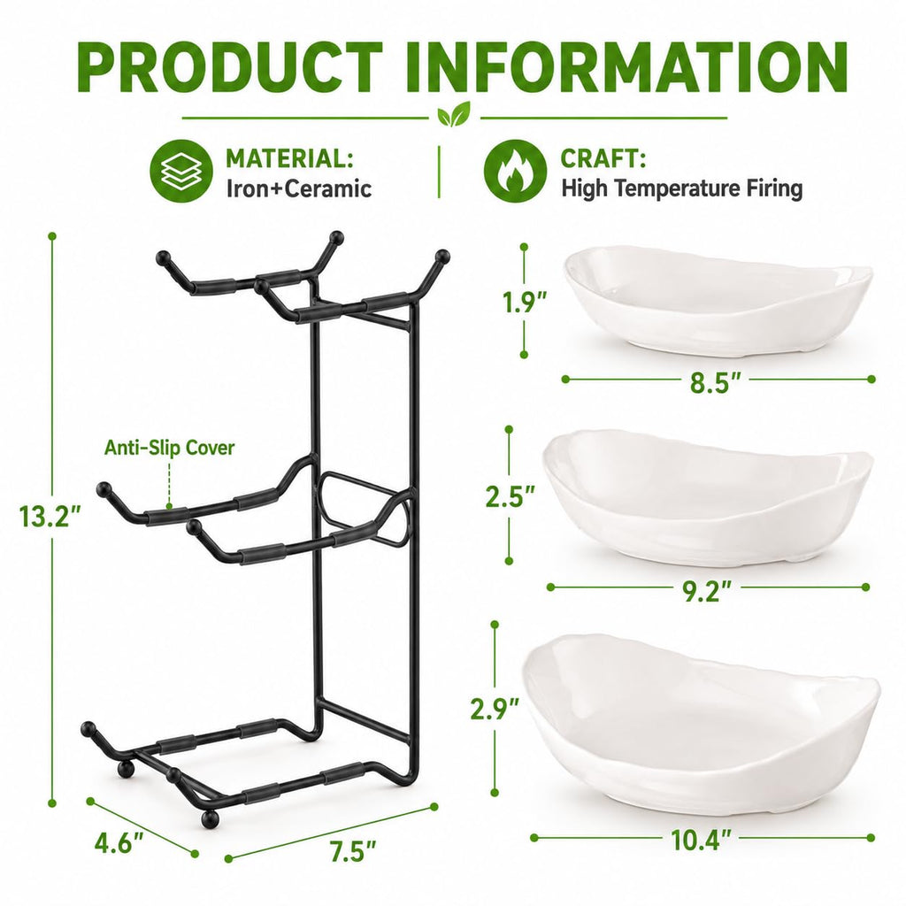 3 Tier Ceramic Fruit Bowl G720