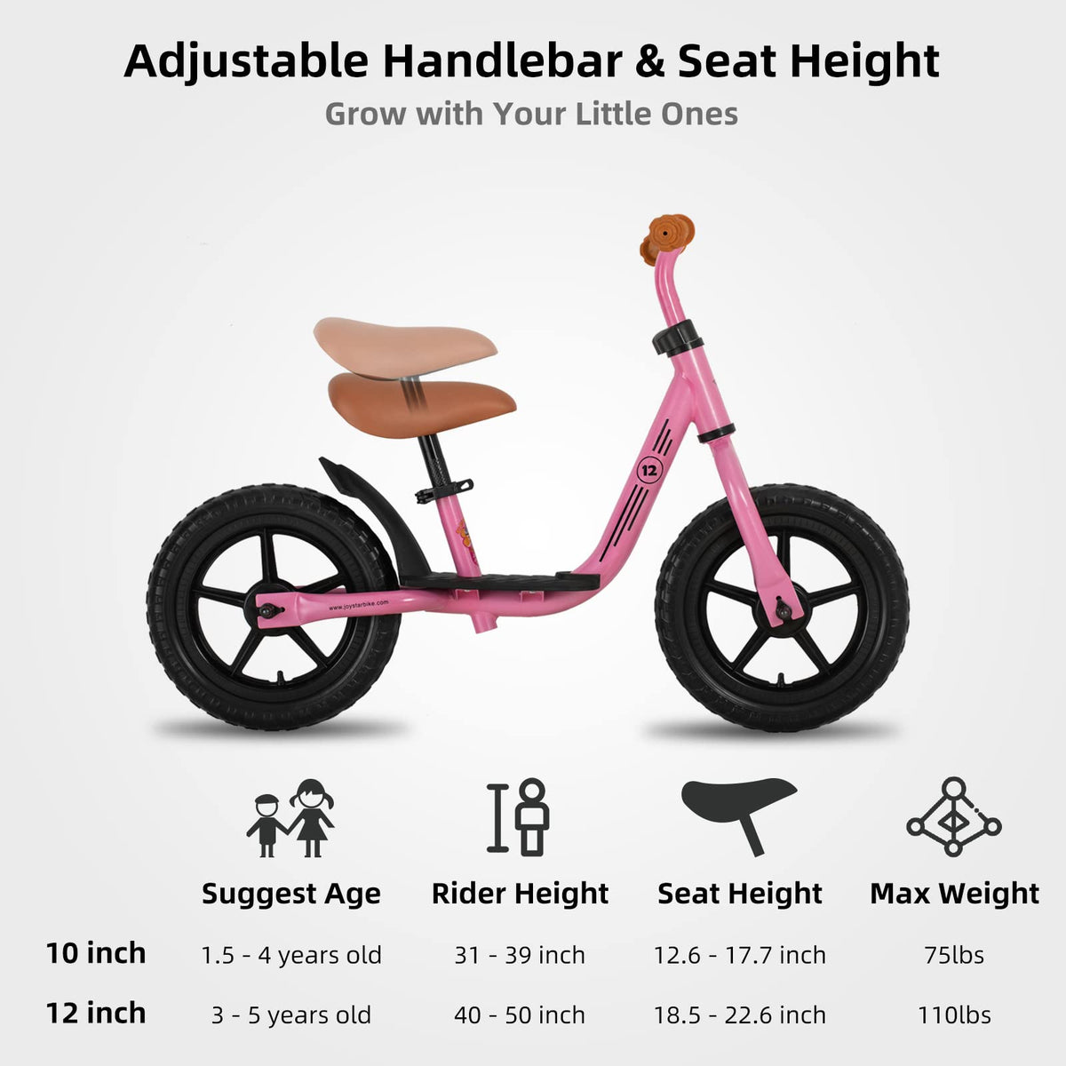 Adjustable Toddler Balance Bike E978