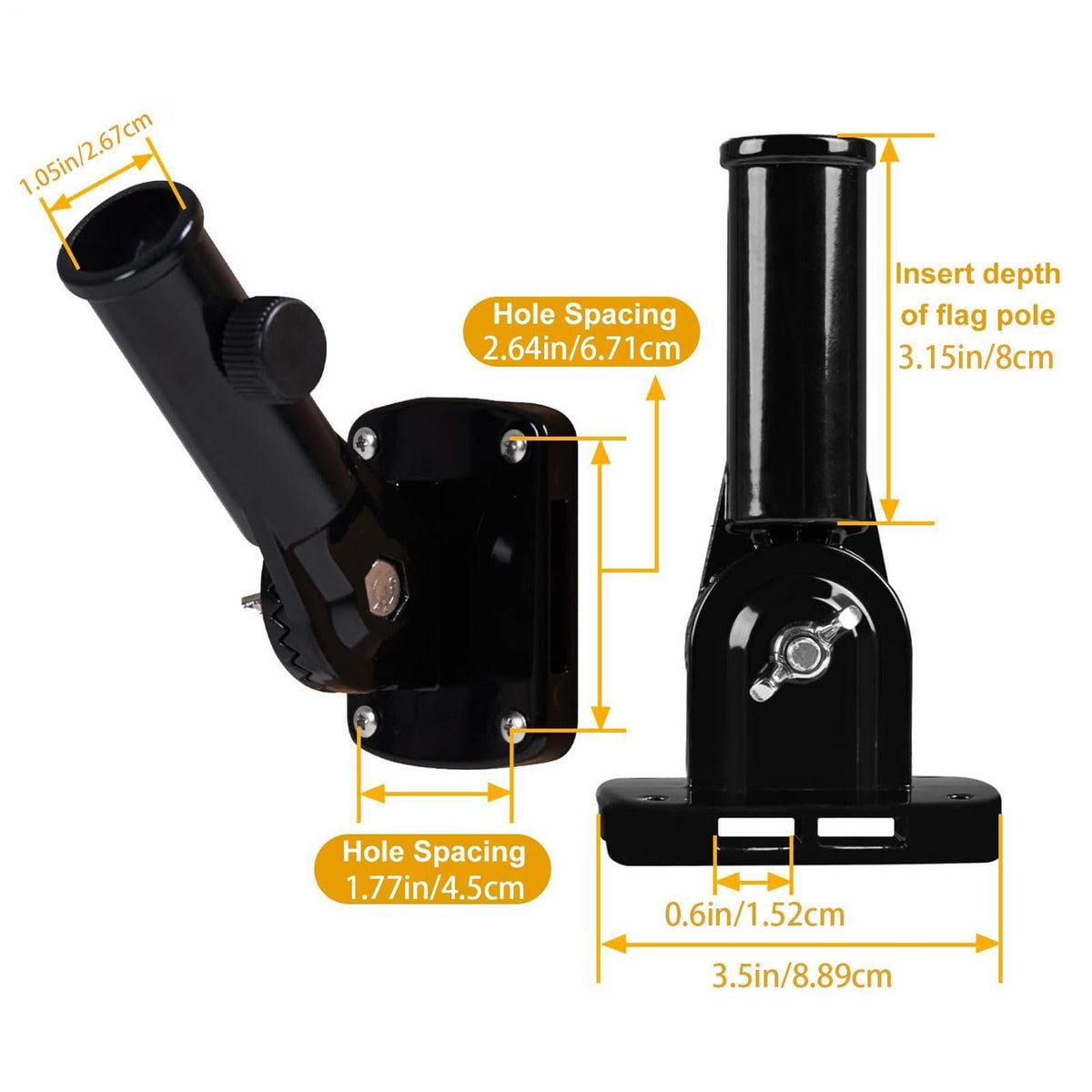 Flag Pole Holder Aluminum Alloy Bracket C591807