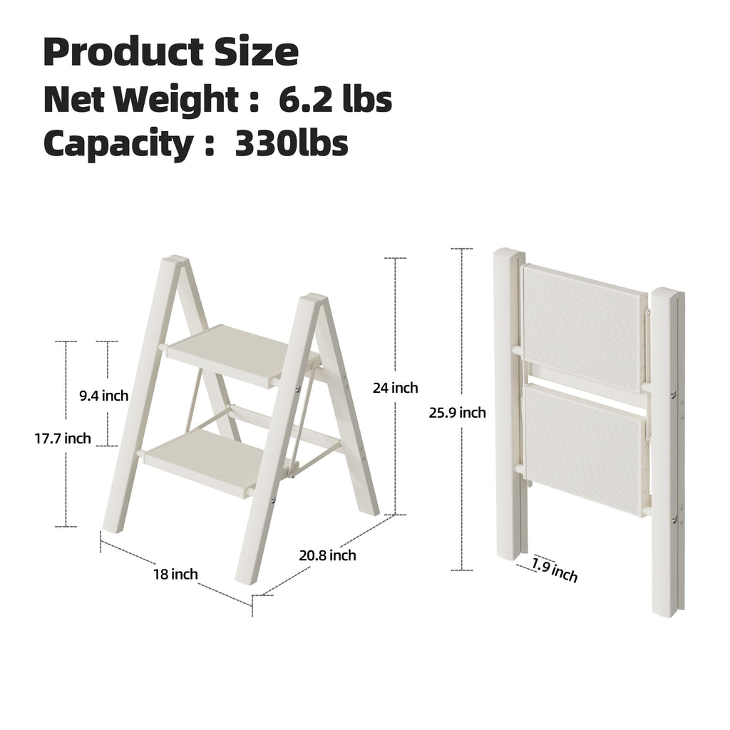 Aluminum Foldable 2 Step Stool F756