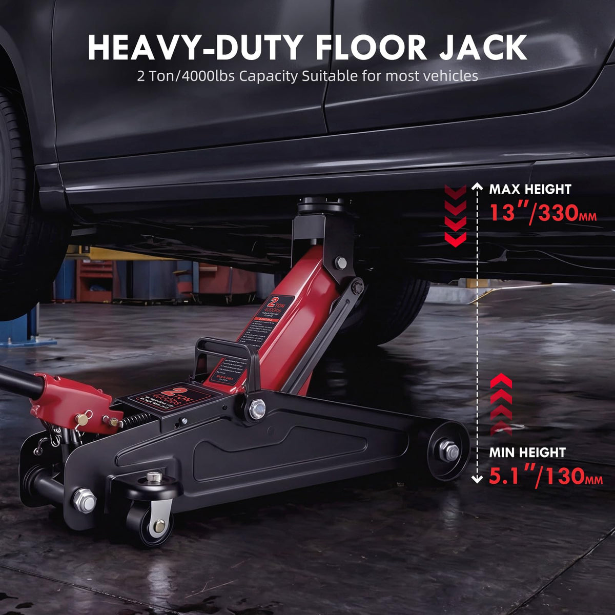 2 Ton Low Profile Hydraulic Floor Jack H735105