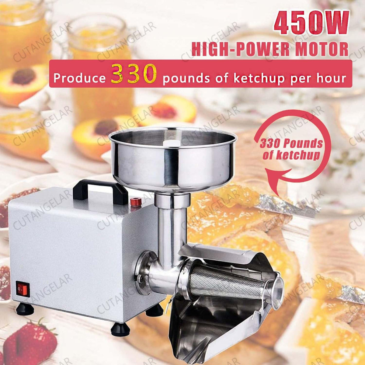 450W Stainless Steel Electric Juicer X760