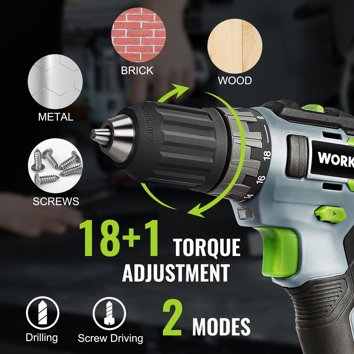 20V Cordless Drill Driver Kit U831907