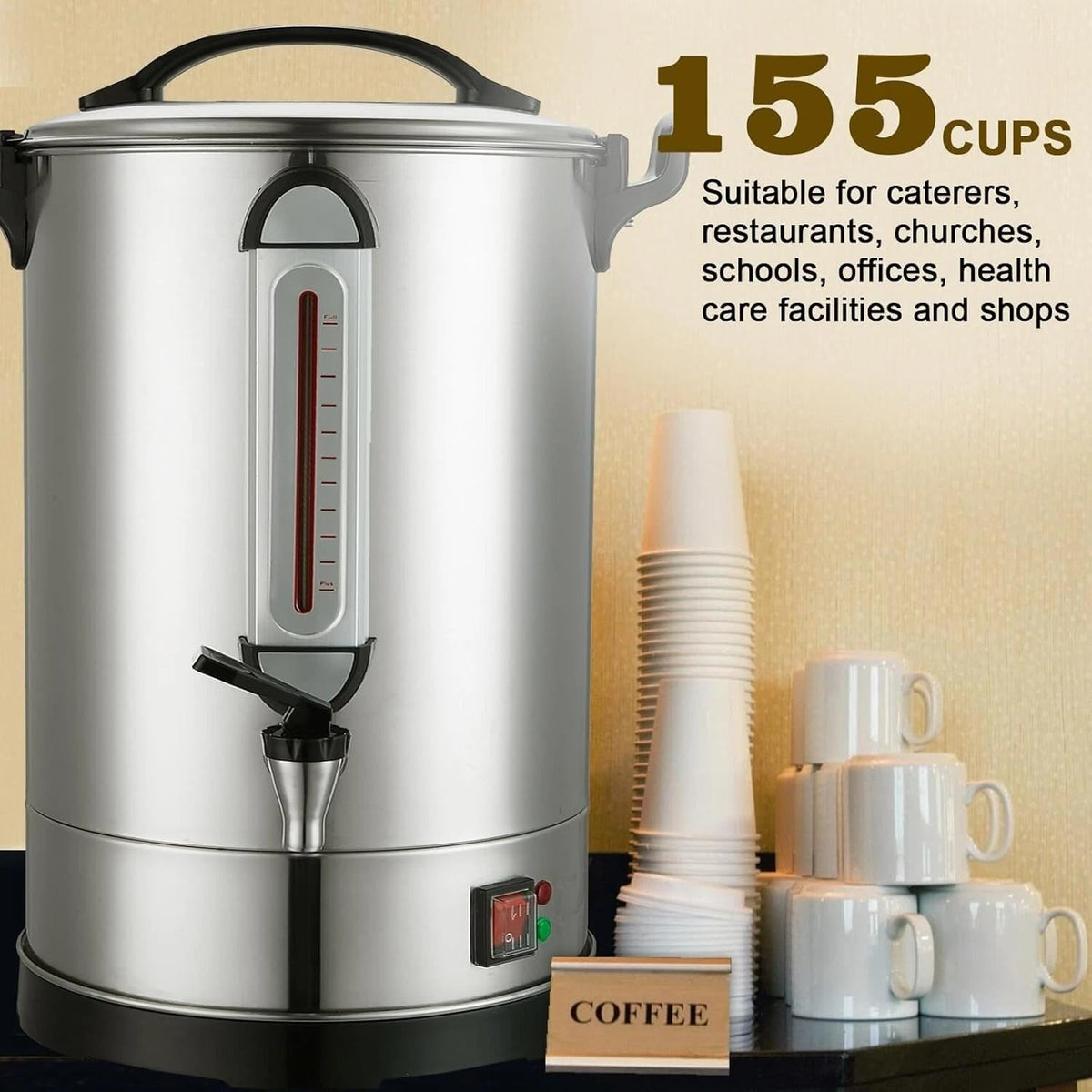 24L Stainless Steel Electric Coffee Urn S890