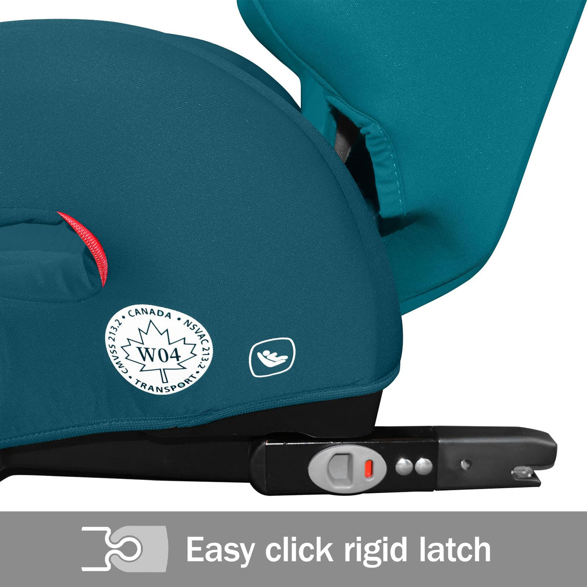 High Back Booster Car Seat with Rigid Latch, Blue D20541