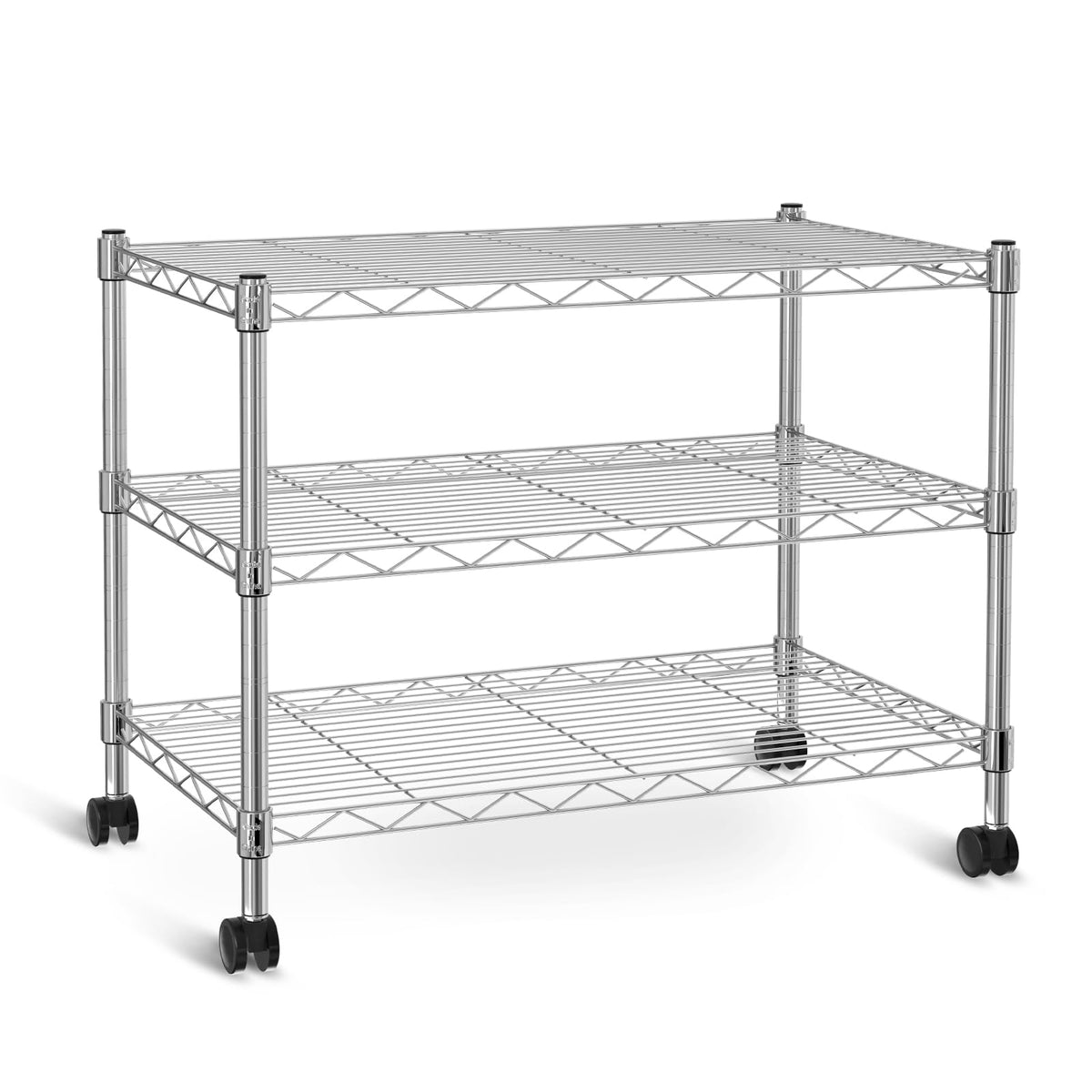 3 Tier Chrome Shelving Unit W900